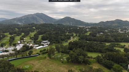 粉嶺高爾夫球場、山景及周邊綠化視野